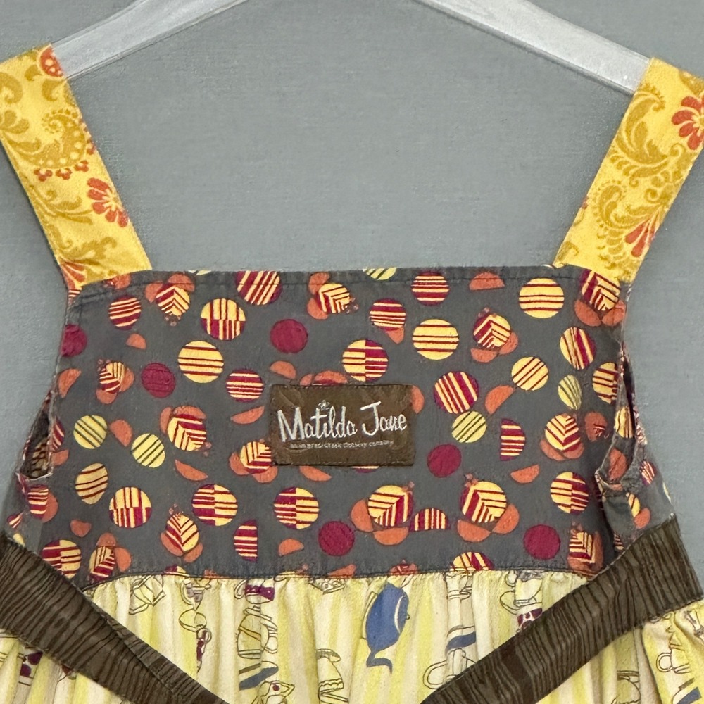 Matilda Jane Character Counts Girls Dress Size 6 Teacup Print A line Sundress - Picture 8 of 11
